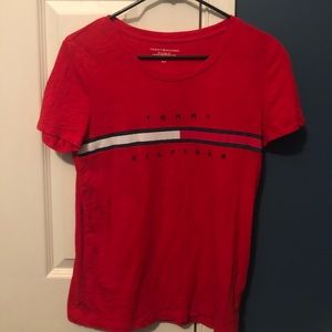 Red Tommy Hilfiger T-Shirt